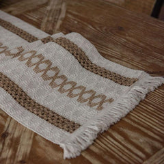 Bohemian Macrame Crochet Table Runner with Tassels for Wedding Dining Party