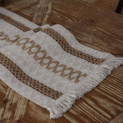 Bohemian Macrame Crochet Table Runner with Tassels for Wedding Dining Party