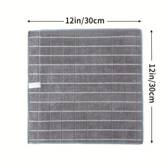 12pcs Thickened Dish Towels Scouring Pad Square Dish Cloths Style Dish Towel