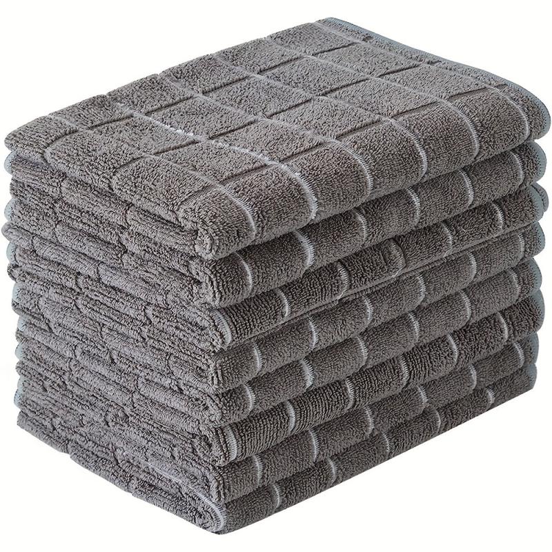 12pcs Thickened Dish Towels Scouring Pad Square Dish Cloths Style Dish Towel
