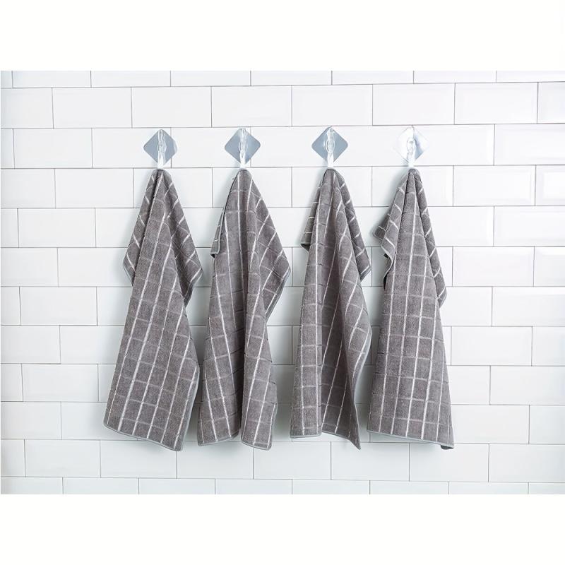 12pcs Thickened Dish Towels Scouring Pad Square Dish Cloths Style Dish Towel