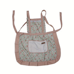 Green Cotton Apron Kitchen Anti Fouling Breathable Apron