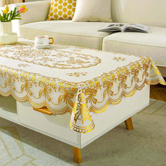 European Style Bronzing Table Cloth Waterproof Table Cover Rectangle