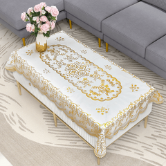 European Style Bronzing Table Cloth Waterproof Table Cover Rectangle