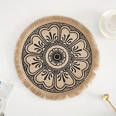 Bohemian Style Jute Placemats Retro Wall Decoration