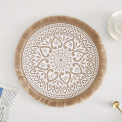 Bohemian Style Jute Placemats Retro Wall Decoration