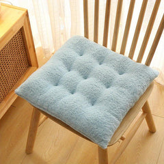 Solid Chair Cushion Anti-Slip Square Plush Cushion
