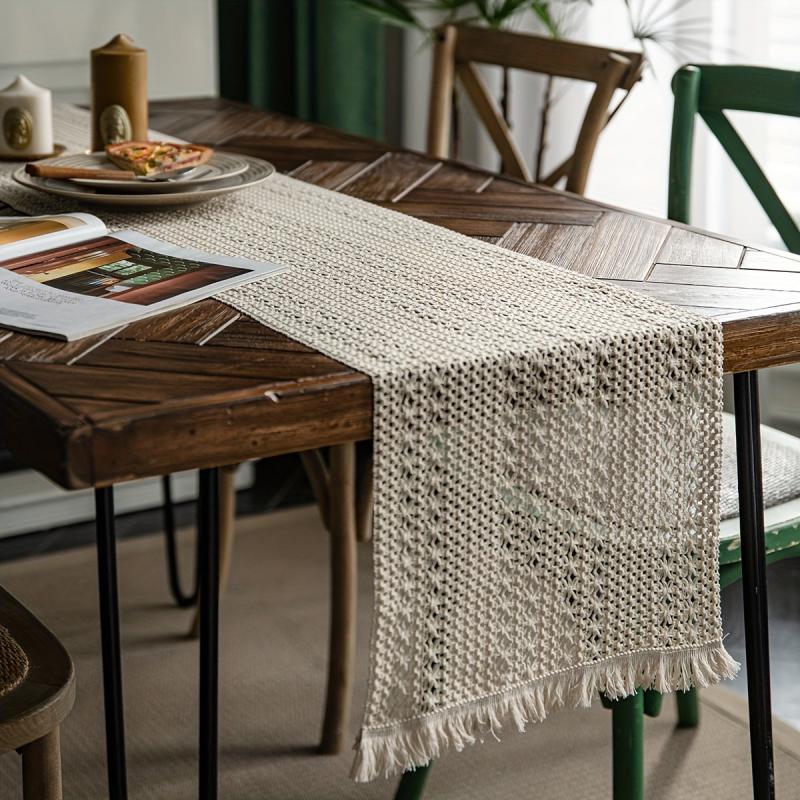 Polyester Table Runner Solid Style Holiday Decoration