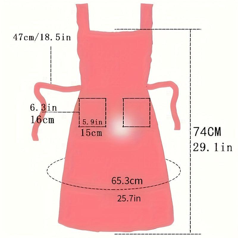Double Layer Polyester Apron for Kitchen Cooking and Home Workwear