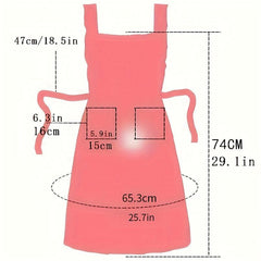 Double Layer Polyester Apron for Kitchen Cooking and Home Workwear