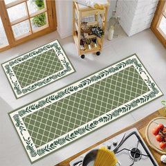 2pcs Anti Fatigue Kitchen Rug Anti Slip Waterproof And Anti Fouling
