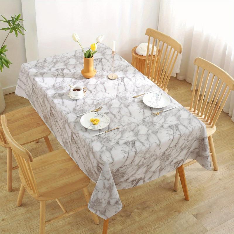 Nordic Style PVC Tablecloth Waterproof Marble Pattern Table Cloth