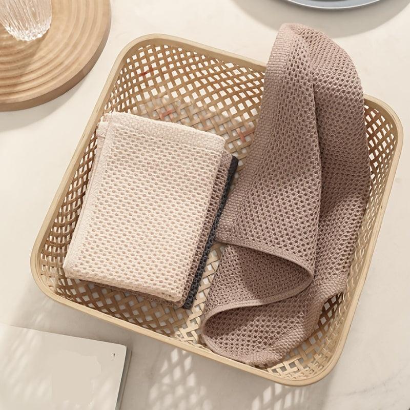 Honeycomb Absorbent Breathable Square Towel Kitchen Cleaning Cloth Hand Towel