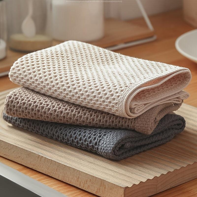 Honeycomb Absorbent Breathable Square Towel Kitchen Cleaning Cloth Hand Towel