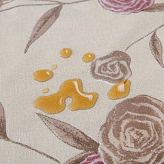 Waterproof Two Rose Tablecloth Thick Rectangular Wedding Table Cover