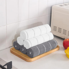 Microfiber Absorbent Scouring Pad Cleaning Cloth Set