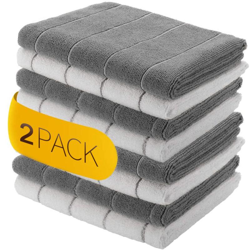 Microfiber Absorbent Scouring Pad Cleaning Cloth Set