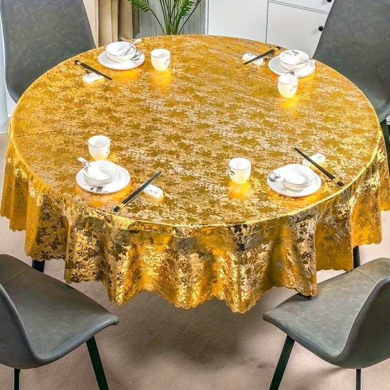 Waterproof Vinyl Tablecloth Rectangle Style Cover for Picnic Holiday Party