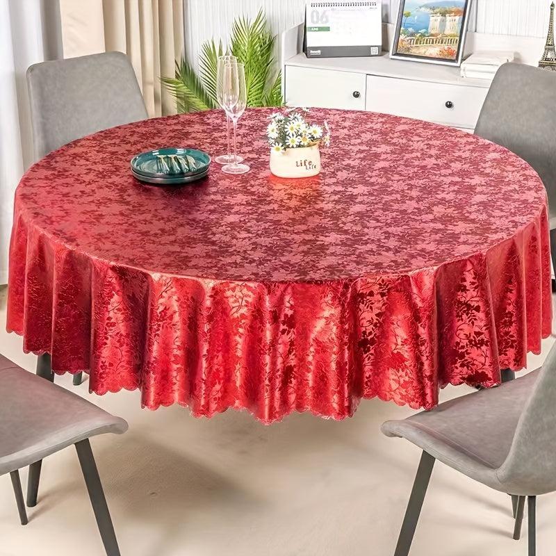 Waterproof Vinyl Tablecloth Rectangle Style Cover for Picnic Holiday Party