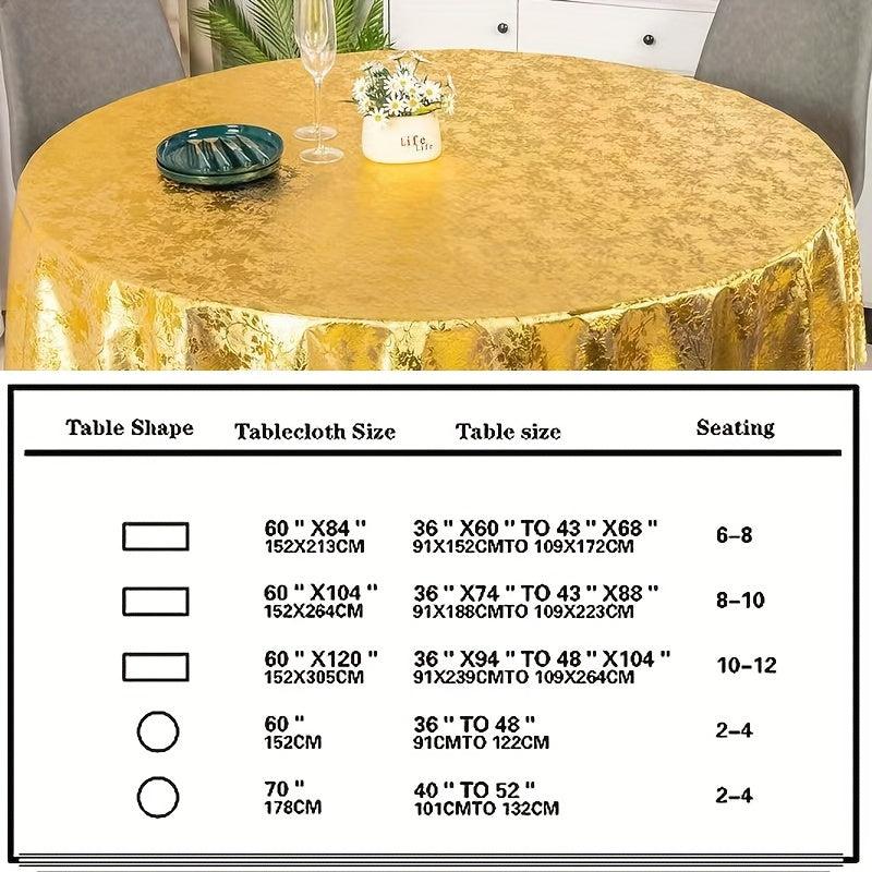 Waterproof Vinyl Tablecloth Rectangle Style Cover for Picnic Holiday Party