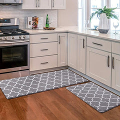 1pc Modern Checkered Kitchen Mats Washable Rug Water Absorbing Carpets