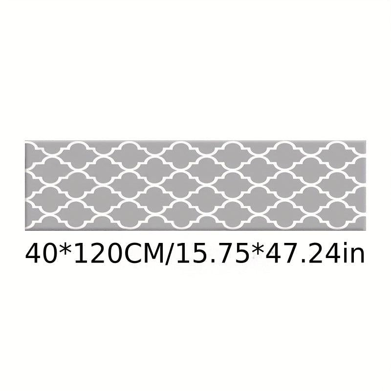 1pc Modern Checkered Kitchen Mats Washable Rug Water Absorbing Carpets