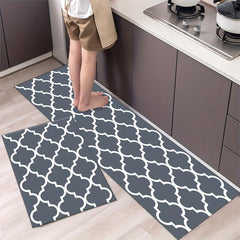 1pc Modern Checkered Kitchen Mats Washable Rug Water Absorbing Carpets