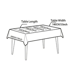 Striped Transparent Tablecloth Rectangular Tablecover Pad Home Kitchen Decor