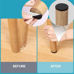 84 Pcs Furniture Pads Non Slip Self Adhesive Rubber Chair Feet Anti Scratches