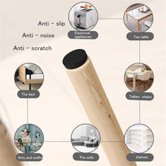 84 Pcs Furniture Pads Non Slip Self Adhesive Rubber Chair Feet Anti Scratches