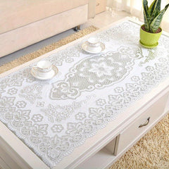 1pc Plastic Place Mats Bronzing Tablecloth PVC Anti Scalding Coffee Table Mat