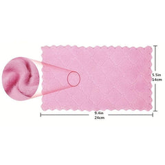 10pcs Coral Velvet Dish Towels Absorbent Nonstick Fast Drying Double Sided