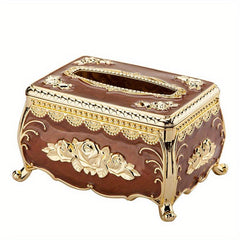 Classic Tissue Box Napkin Extraction Box Living Room Desktop Draw Box