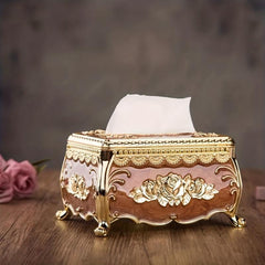 Classic Tissue Box Napkin Extraction Box Living Room Desktop Draw Box