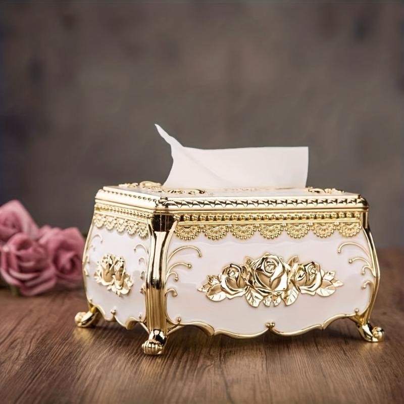 Classic Tissue Box Napkin Extraction Box Living Room Desktop Draw Box