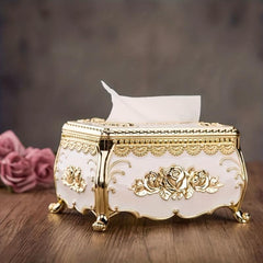 Classic Tissue Box Napkin Extraction Box Living Room Desktop Draw Box