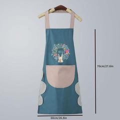 Waterproof Kitchen Apron for Women - Fashionable and Easy to Clean