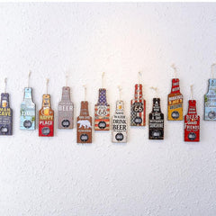 Beer Bottle Shaped Wooden Bottle Opener For Man Cave
