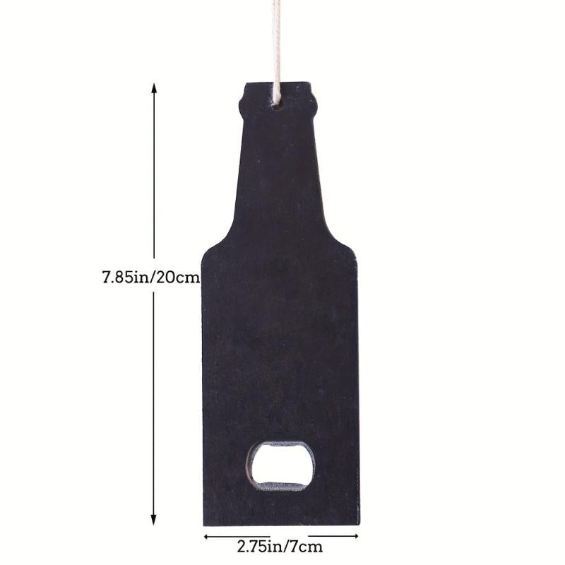 Beer Bottle Shaped Wooden Bottle Opener For Man Cave