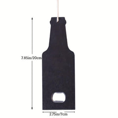 Beer Bottle Shaped Wooden Bottle Opener For Man Cave