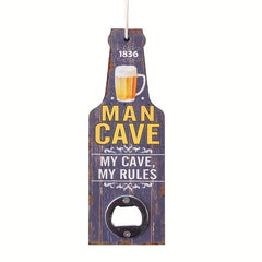 Beer Bottle Shaped Wooden Bottle Opener For Man Cave