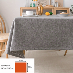 Polyester Grey Tablecloth Solid Fabric Table Cloth