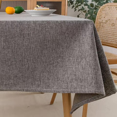 Polyester Grey Tablecloth Solid Fabric Table Cloth