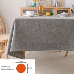 Polyester Grey Tablecloth Solid Fabric Table Cloth