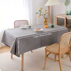 Polyester Grey Tablecloth Solid Fabric Table Cloth