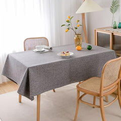 Polyester Grey Tablecloth Solid Fabric Table Cloth