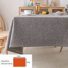 Polyester Grey Tablecloth Solid Fabric Table Cloth