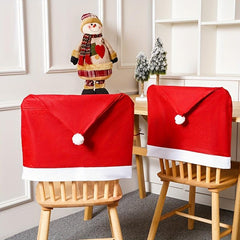 1pc Cotton Chair Cover Christmas Decorations