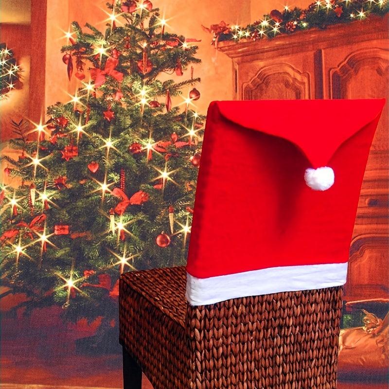1pc Cotton Chair Cover Christmas Decorations