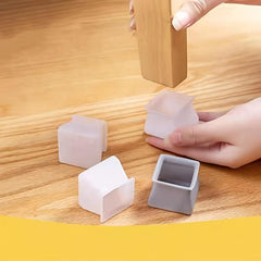 4pcs Non Slip Chair Foot Covers for Wood Floors